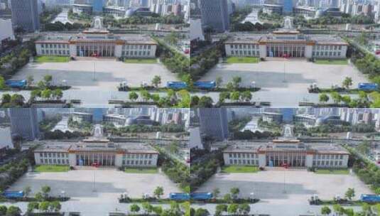 杭州武林广场-浙江展览馆高清在线视频素材下载
