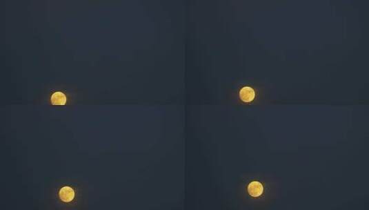 金色月亮升起中秋节十五月亮高清在线视频素材下载