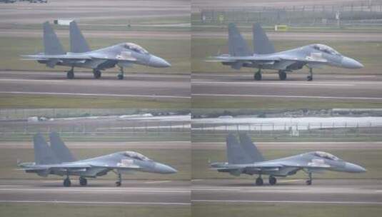 4K超稳：中国航展歼-16战斗机高清在线视频素材下载
