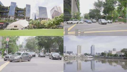 新加坡车流 人流 商场 合集高清在线视频素材下载