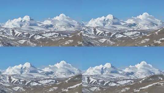 西藏四川雪山航拍空镜高清在线视频素材下载