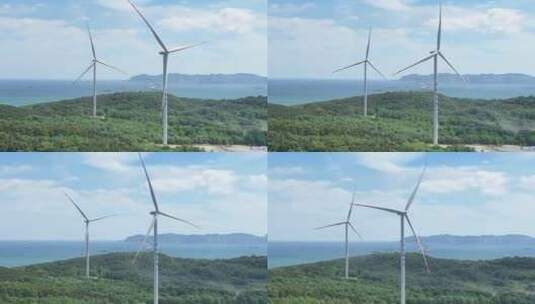 风电 风力发电 风电航拍高清在线视频素材下载