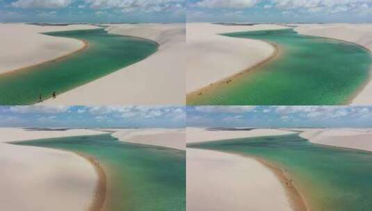 巴西东北部天堂的沙丘高清在线视频素材下载