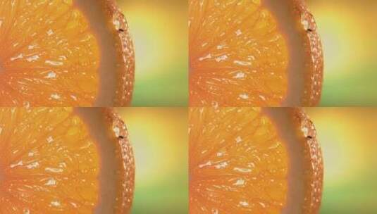半个新鲜的橙子高清在线视频素材下载