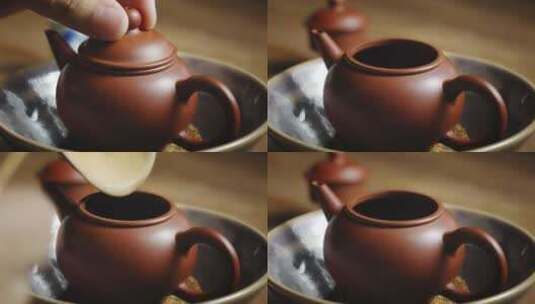 【正版素材】紫砂壶泡茶工夫茶高清在线视频素材下载