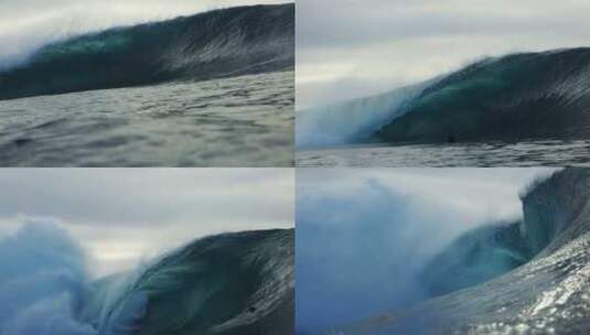 海浪冲浪实拍高清在线视频素材下载
