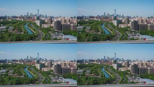 夏天北京城市CBD高清在线视频素材下载