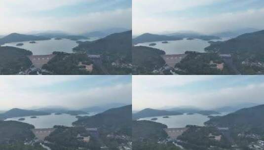 泉州山美水库航拍湖泊风景自然生态森林风光高清在线视频素材下载