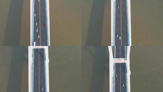中国湖北省武汉市长江二桥4k航拍高清在线视频素材下载