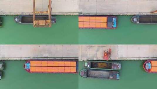 京杭运河之都河道运输高清在线视频素材下载