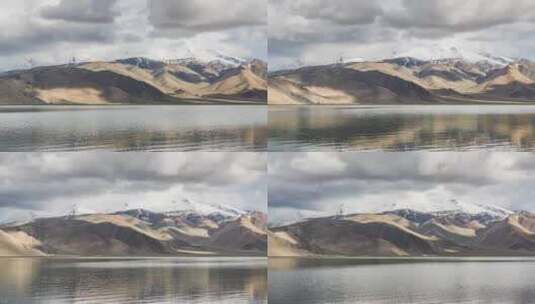 新疆慕士塔格喀拉库勒湖 湖泊雪山8K延时高清在线视频素材下载