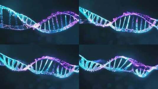 科技 DNA 双螺旋 基因素材 基因编辑高清在线视频素材下载