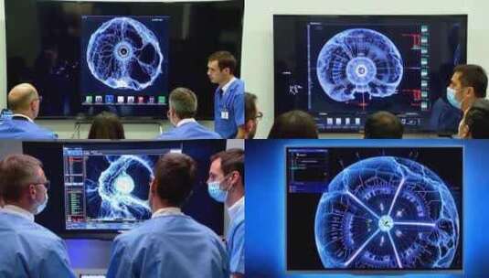 医学神经科学医院实验室会议谈论病人的治疗高清在线视频素材下载