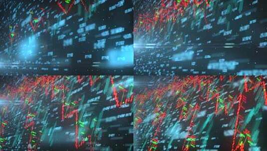 金融股票k线图投资理财高清在线视频素材下载
