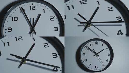 时钟表盘特写高清在线视频素材下载