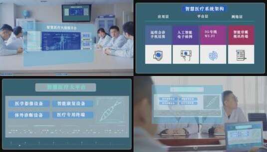 智慧医疗AE科技面板-科技医疗HUD动画高清AE视频素材下载