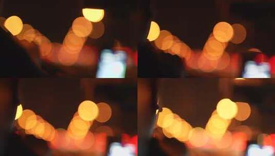夜晚光晕光斑效果画面高清在线视频素材下载