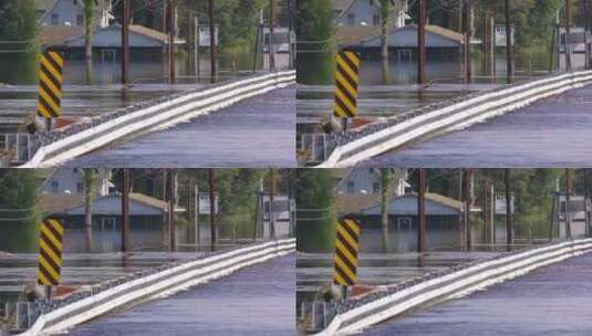 洪水灾害特写镜头高清在线视频素材下载