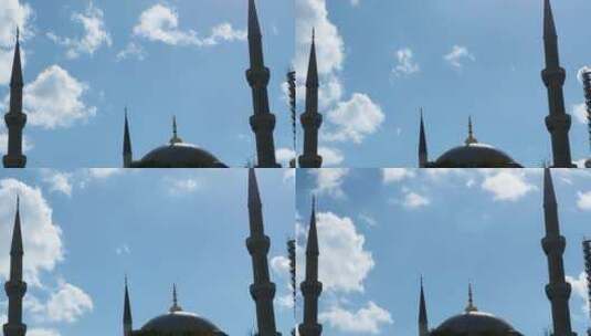 土耳其清真寺建筑高清在线视频素材下载