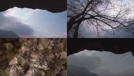 古人类洞穴带Log高清在线视频素材下载
