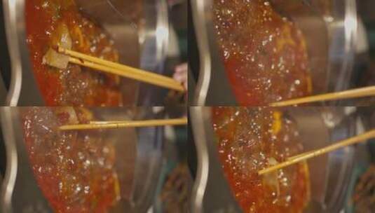 成都美食火锅串串串串香菜品实拍高清视频高清在线视频素材下载