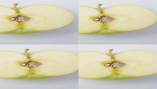 青苹果新疆王林苹果酸甜脆爽4k竖版滑轨平移高清在线视频素材下载