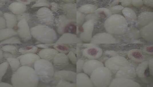 桃罐头制作工艺流程LOG高清在线视频素材下载