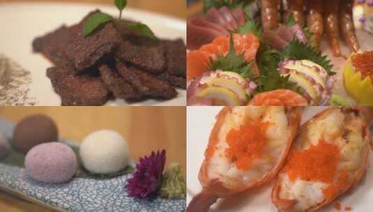 美食菜品一组高清在线视频素材下载