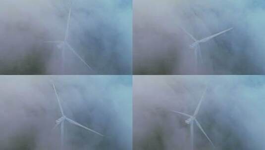 云上风力发电场高清在线视频素材下载