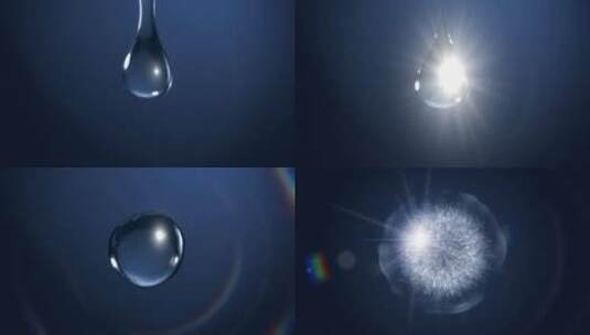 水滴水球爆炸高清在线视频素材下载