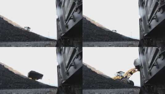 煤矿生产 煤矿企业 煤矿运输高清在线视频素材下载