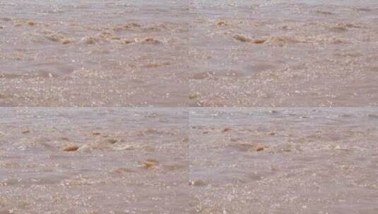 黄河洪水慢动作高清在线视频素材下载