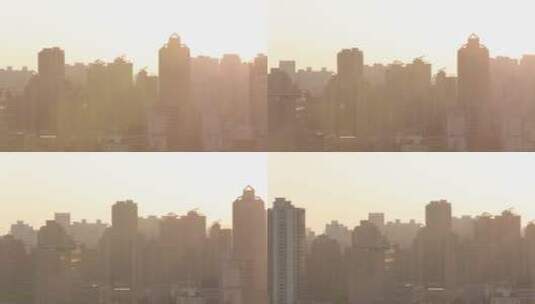 城市高楼剪影高清在线视频素材下载
