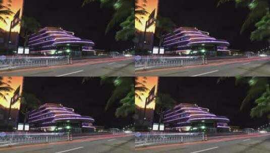 珠海城市客厅外观延时摄影高清在线视频素材下载