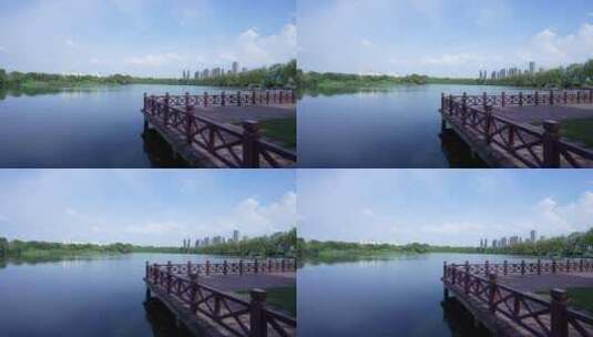 武汉汉阳区汤湖公园风景高清在线视频素材下载