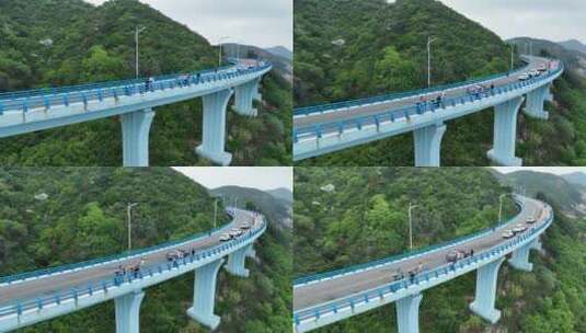 航拍漳州东山岛海上风光日出高清在线视频素材下载