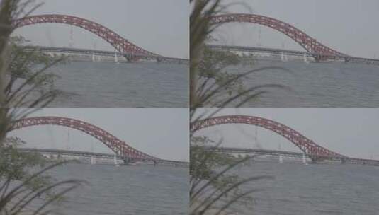 宁波北仑梅山红桥和海面 阴天 ABSY1848高清在线视频素材下载