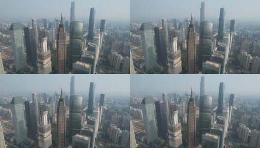广州天河区珠江新城城市CBD航拍高清在线视频素材下载
