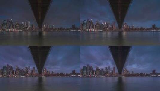 纽约城市建筑景观延时拍摄高清在线视频素材下载