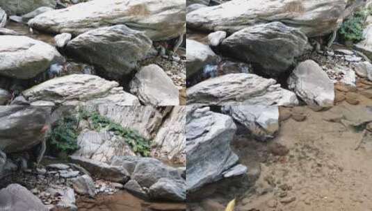 4K拍摄山谷中的溪水高清在线视频素材下载