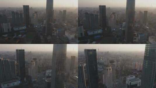 天津城市航拍高清在线视频素材下载