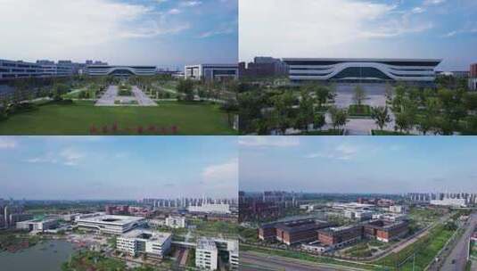 济南国际医学城山东第一医科大学高清在线视频素材下载