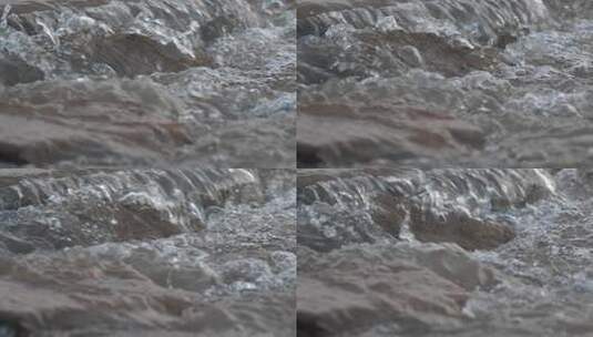 小溪水 雪山融水高清在线视频素材下载