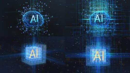 AI人工智能大脑数据计算高清在线视频素材下载