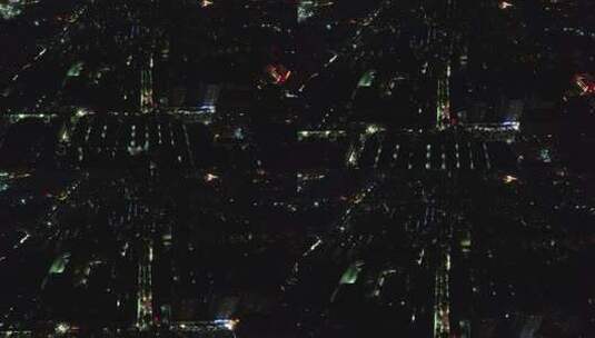 城市夜景万家灯火航拍高清在线视频素材下载