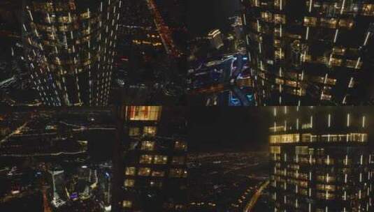 苏州城市地标夜景高清在线视频素材下载