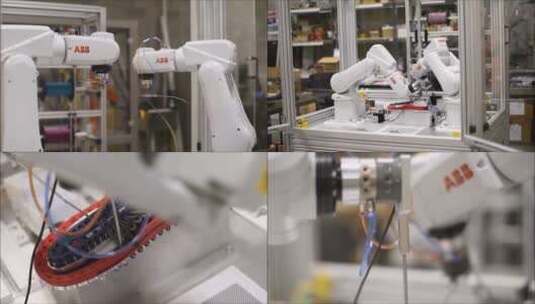 未来鞋类技术机器人鞋业制造视频素材高清在线视频素材下载