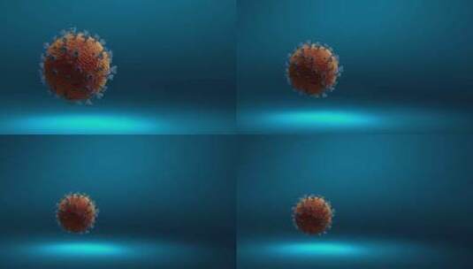 病毒粒子动画科幻动画高清在线视频素材下载