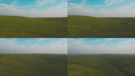 新疆内蒙大草原自然风光羊群放牧高清在线视频素材下载