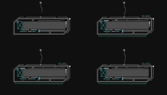 科技感文字字幕条指示线背景未来智能炫酷高清在线视频素材下载